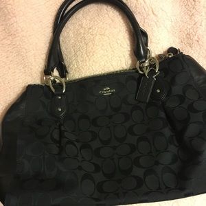 Authentic black coach purse